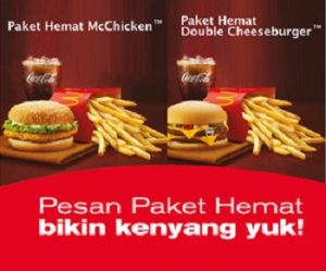 Menu Paket Hemat McD