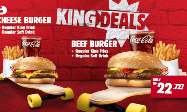 Harga Burger King Indonesia Delivery Menu Lengkap