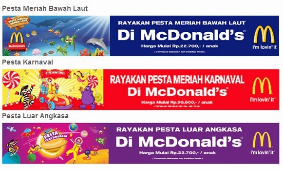 Paket Pesta Ulang Tahun Di Mcdonald Indonesia 2019