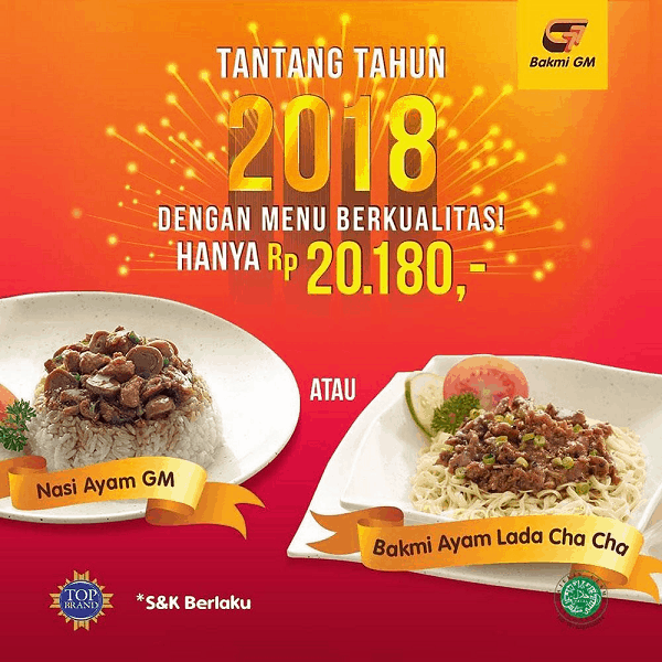 Bakmi GM Promo Nasi Ayam GM atau Bakmi Ayam Lada Cha Cha