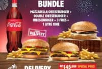 Burger King New Years Promo Khusus Delivery Harga Rp. 98.182