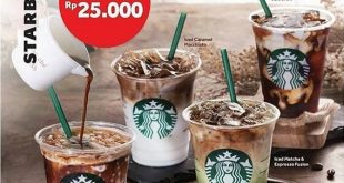 Promo Starbucks Hari Ini Harga Spesial Rp. 25.000 Menggunakan TCASH