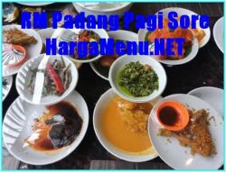 √ Harga Menu RM Padang Pagi Sore - Harga Menu