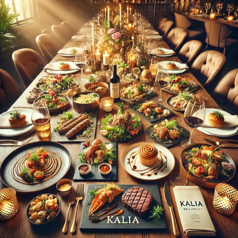 kalia restaurant menu