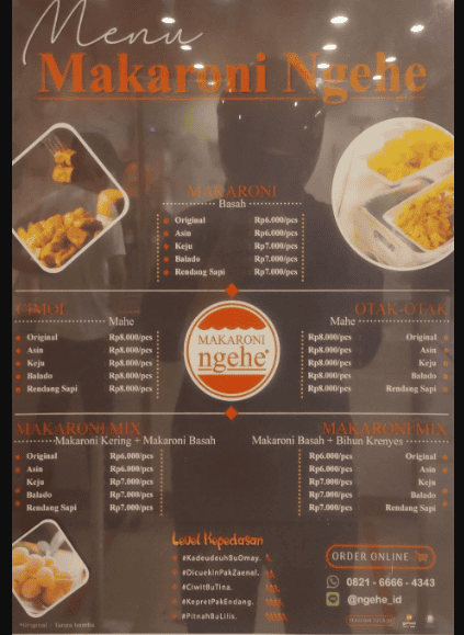 Daftar Menu Makaroni Ngehe