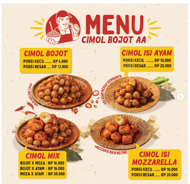 Menu Cimol Bojot AA