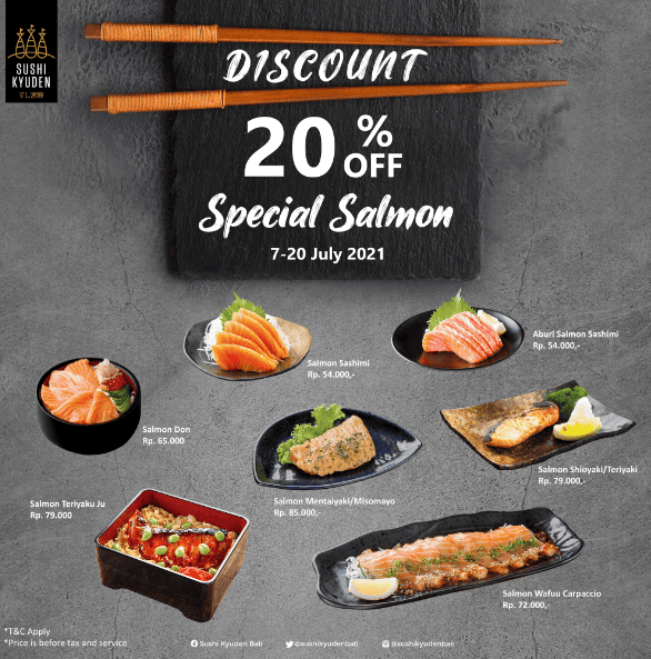 Daftar Harga Menu Sushi Kyuden Terbaru