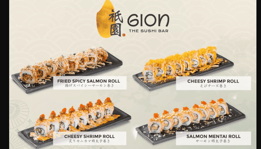Harga Gion Sushi Menu Terbaru