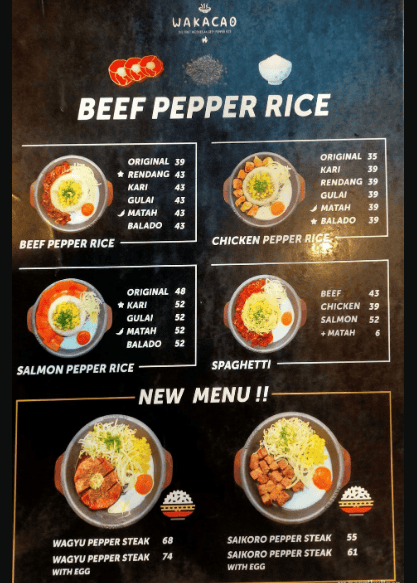 Daftar Harga Menu Wakacao Terbaru