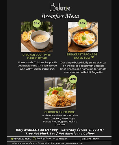 Bellamie Boulangerie Menu Harga Terbaru