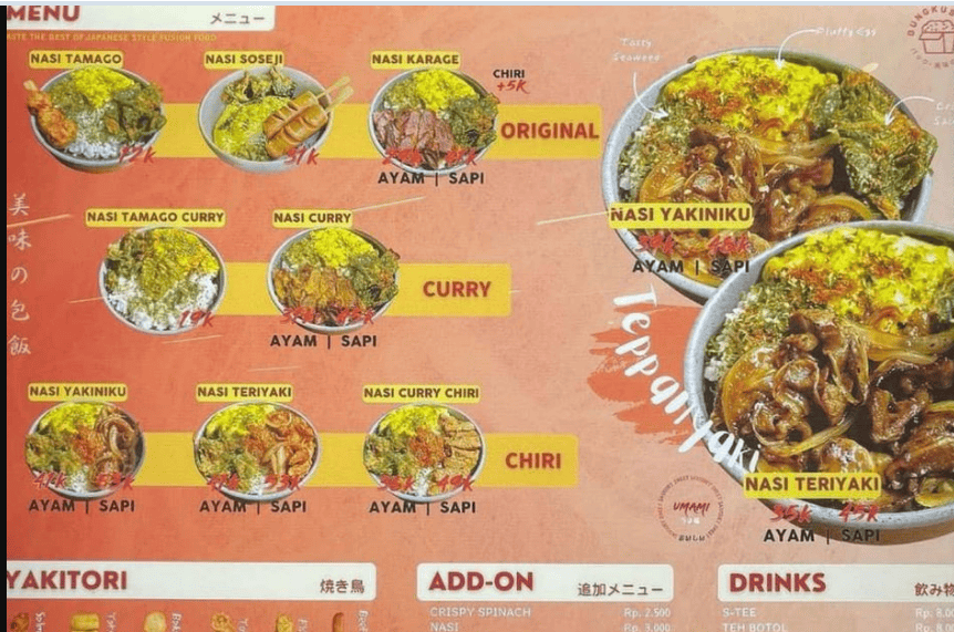 Menu Bungkushin Terbaru