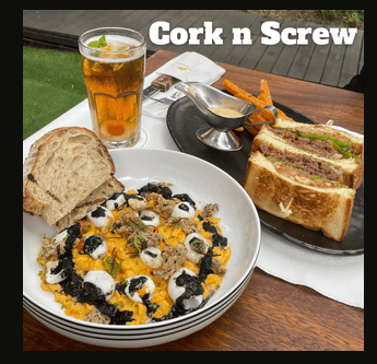 Cork and Screw Menu