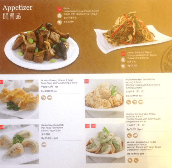 Din Tai Fung Menu Harga Terbaru