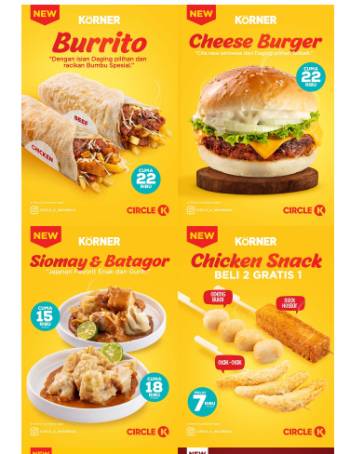 menu circle k