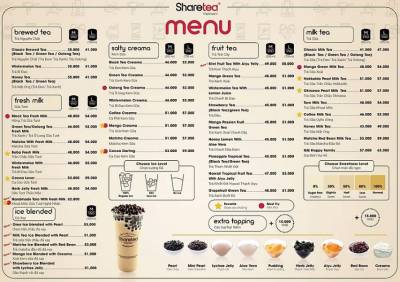 sharetea menu