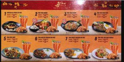 thai street menu