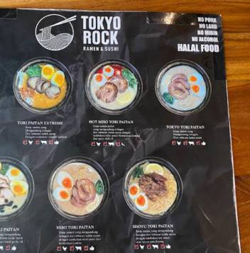 tokyo rock ramen sushi menu